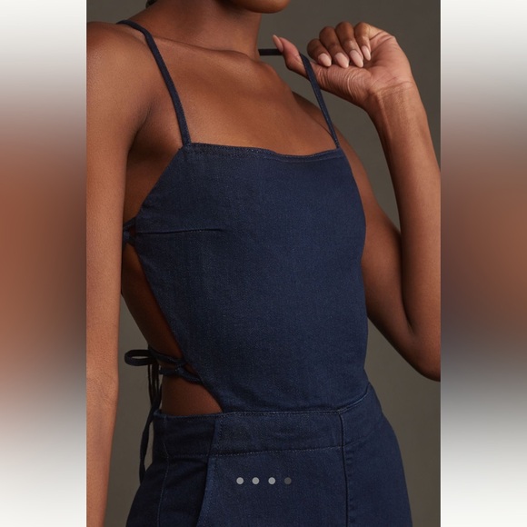 Pilcro Open-Back Denim Jumpsuit - Picture 4 of 9